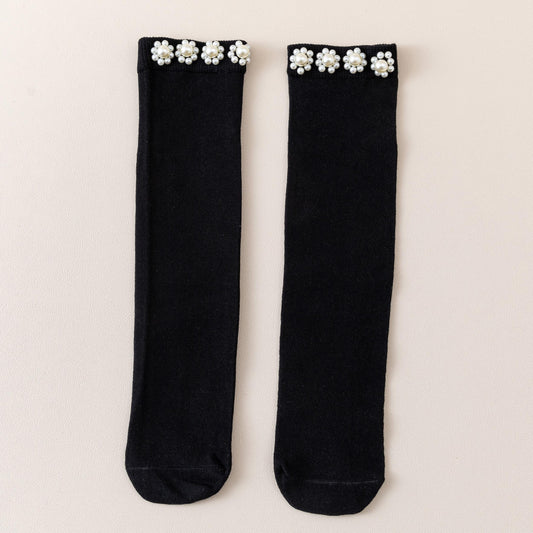 Girls Kids Stockings Breathable Long Socks