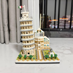 1649pcs Leaning Tower of Pisa Building Block Model 3D Puzzle Toy