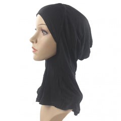 Soft Underscarf Cap Neck Cover Inner Cap Solid Hijab Hats Turban Cap