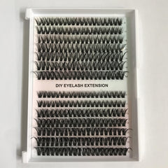 DIY False Eyelashes Set With Glue And Tweezer Cluster Lashes
