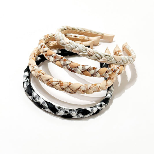4pcs Twist Braided Headband Hair Hoop Hair Accessories for Women Girls