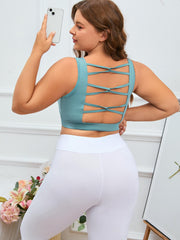  Sports Bra Crisscross Back High Stretch Yoga Bra