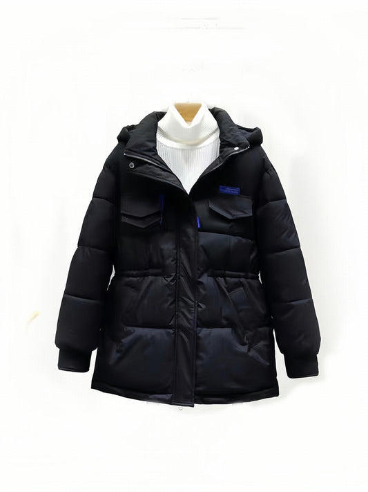Versatile Loose Puffer Coat For Women Winter Thickened Warm Hooded Jacket