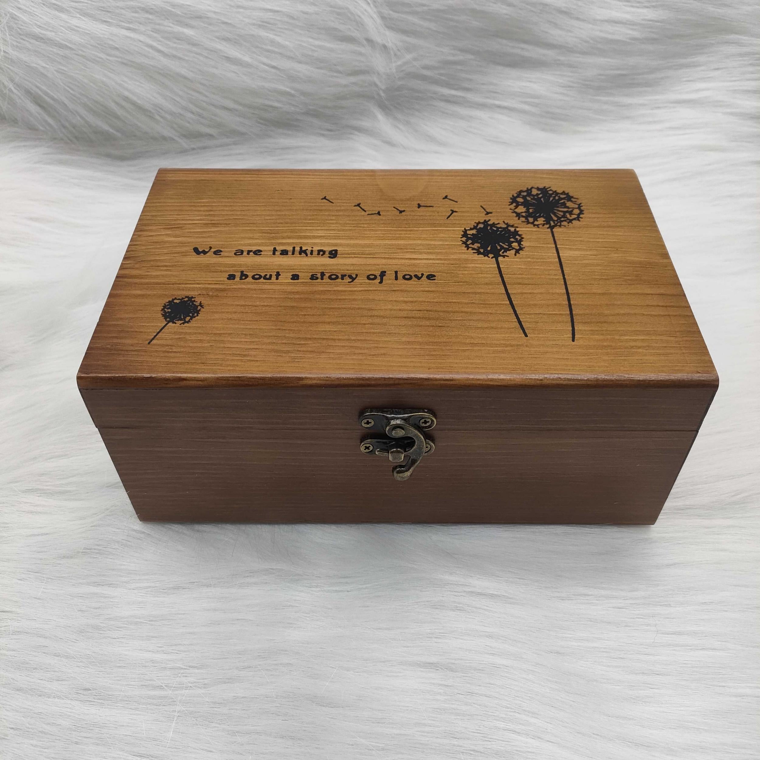 Vintage Wooden Sewing Box DIY Sewing Tools Solid Wood Needle And Thread Storage