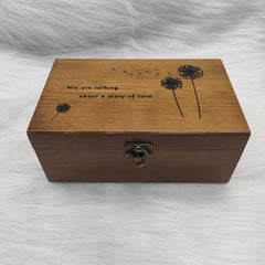Vintage Wooden Sewing Box DIY Sewing Tools Solid Wood Needle And Thread Storage