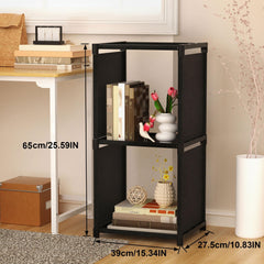 Cube Plastic Book Shelf Stackable Clothes Storage Durable Rack Organizer