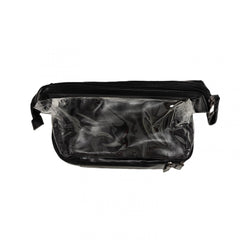 Waterproof Cosmetic Bag With Brush Holder Large Capacity Travel Clear Makeup Bag