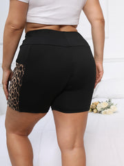  Colorblock Leopard High Rise Leggings with Pockets