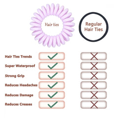 2pcs Spiral Hair Tie Coil Ponytail Holder Hair Accessories