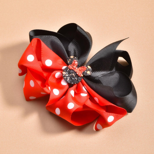 Girls Bowknot Hair Clip Ribbon Hairpin for Party School Travel