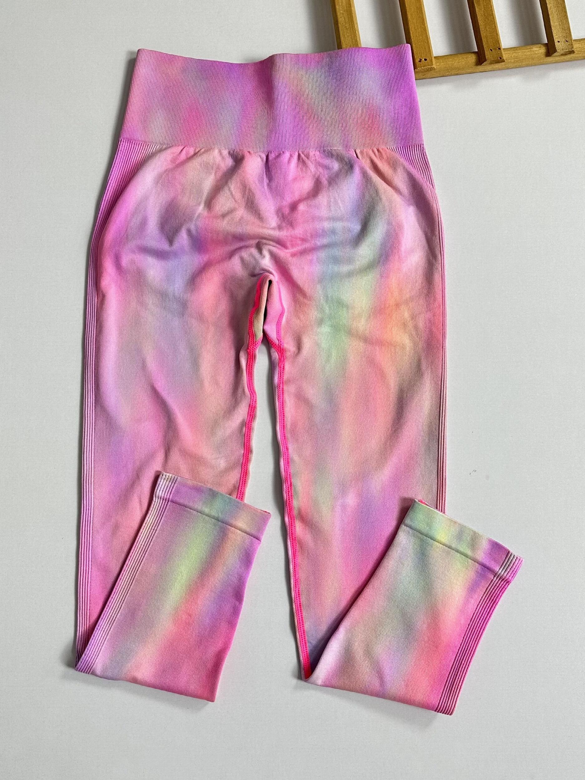 Tie Dye Quick Drying Yoga Pants Running Fitness Leggings