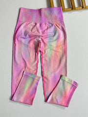 Tie Dye Quick Drying Yoga Pants Running Fitness Leggings