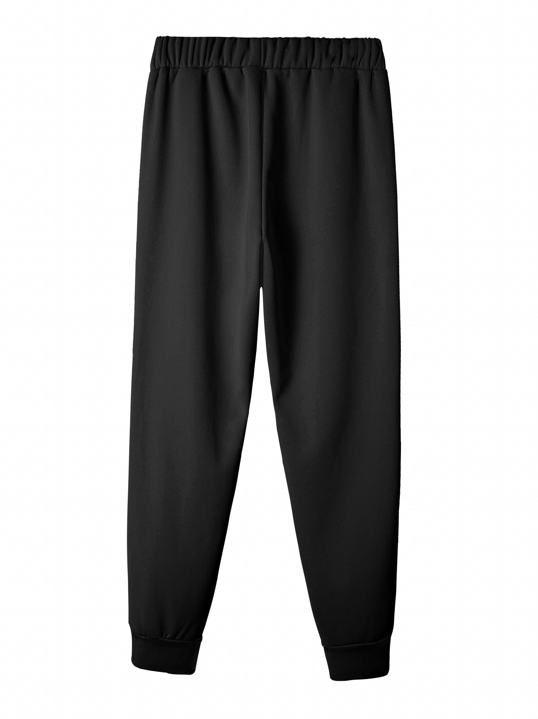 Women's Plus Letter Print Fleece Lined Harem Trousers