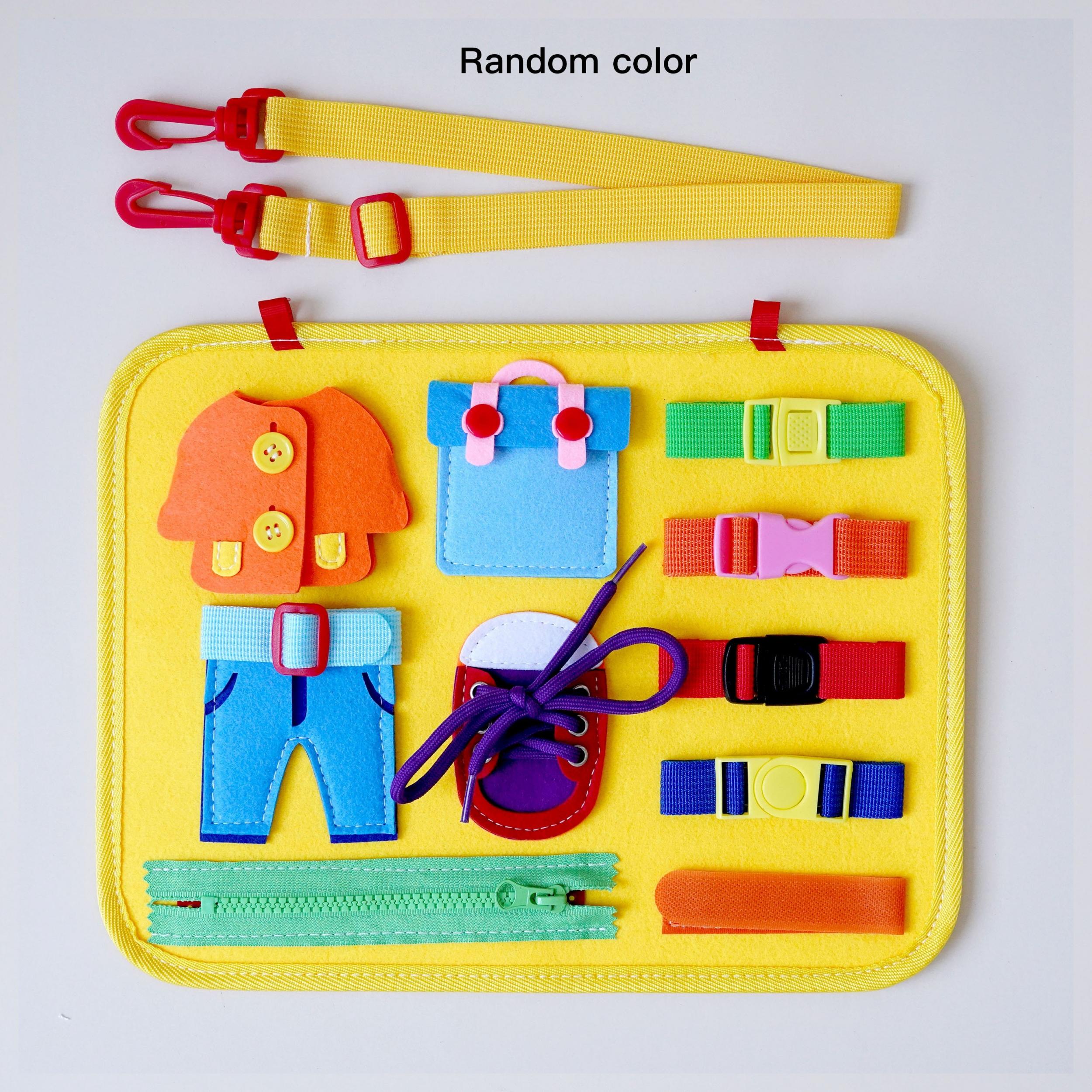 11pcs Montessori Busy Board Toy for 1-4 Year Olds - Educational Travel Toys