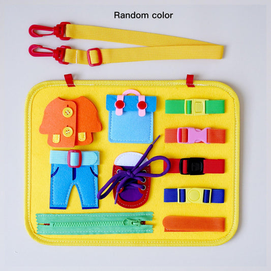 11pcs Montessori Busy Board Toy for 1-4 Year Olds - Educational Travel Toys