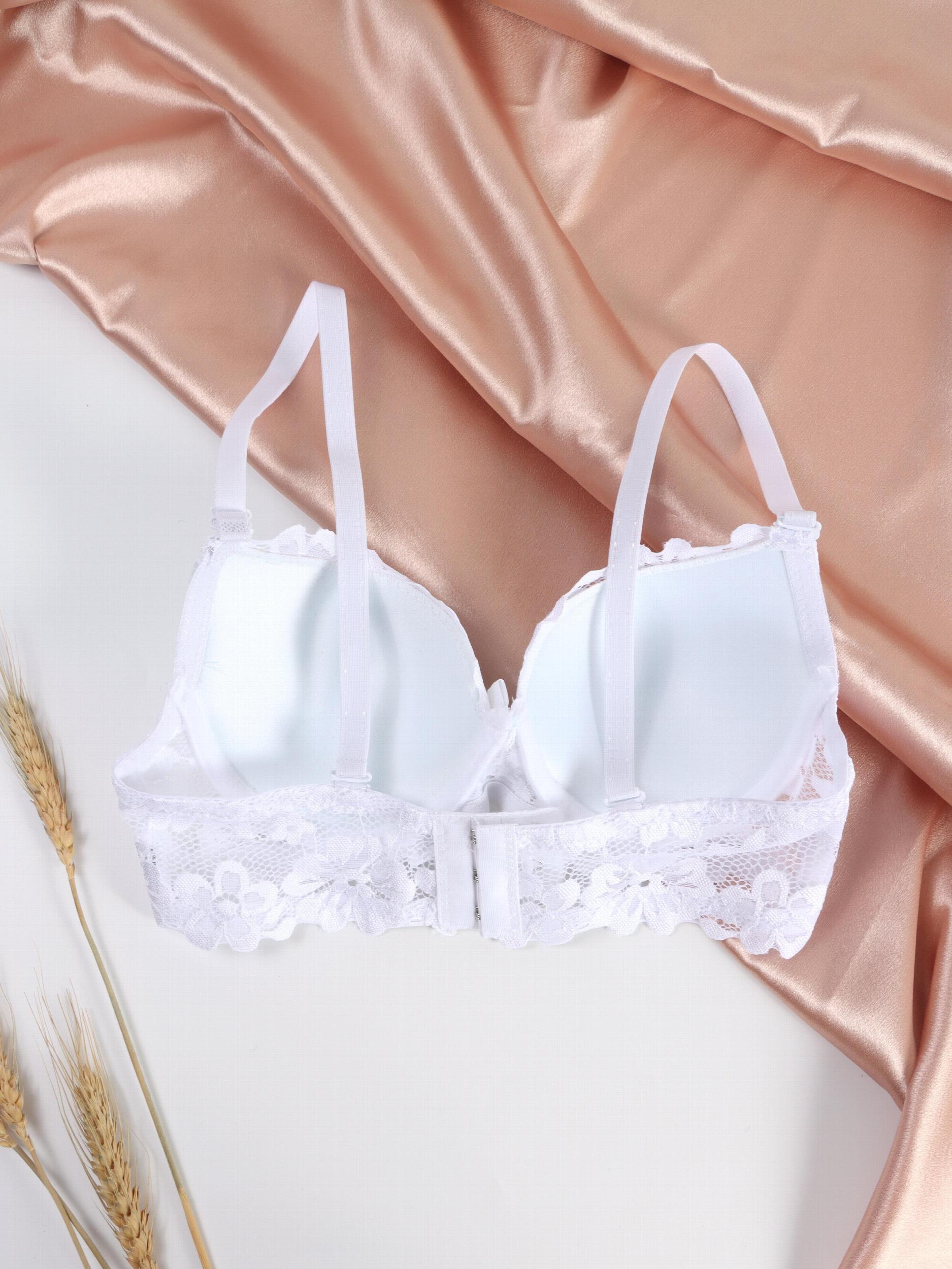 Lace Push Up Bra Breathable Comfy Lingerie
