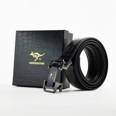 AODIDAISHU Men's Crocodile Pattern Leather Belt