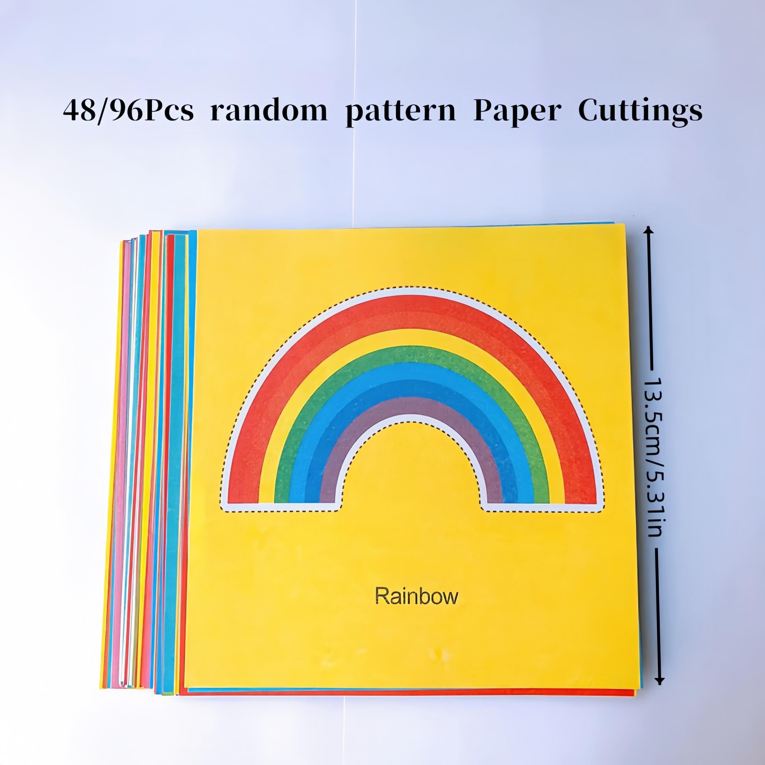 96pcs Paper Cut Set with Safe Scissors: Scissor Skills Activity Book for Crafts