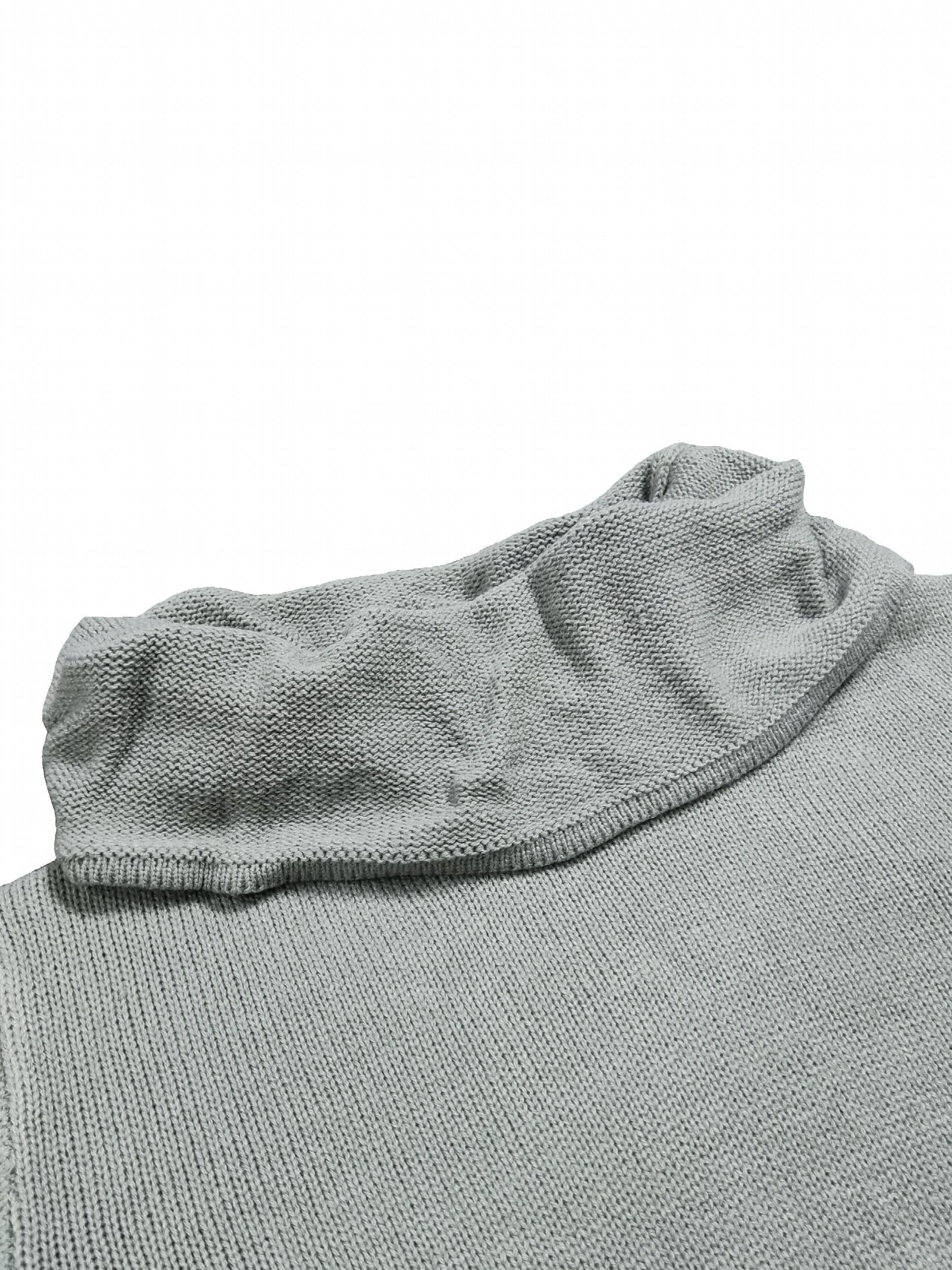  Colorblock Turtle Neck Sweater