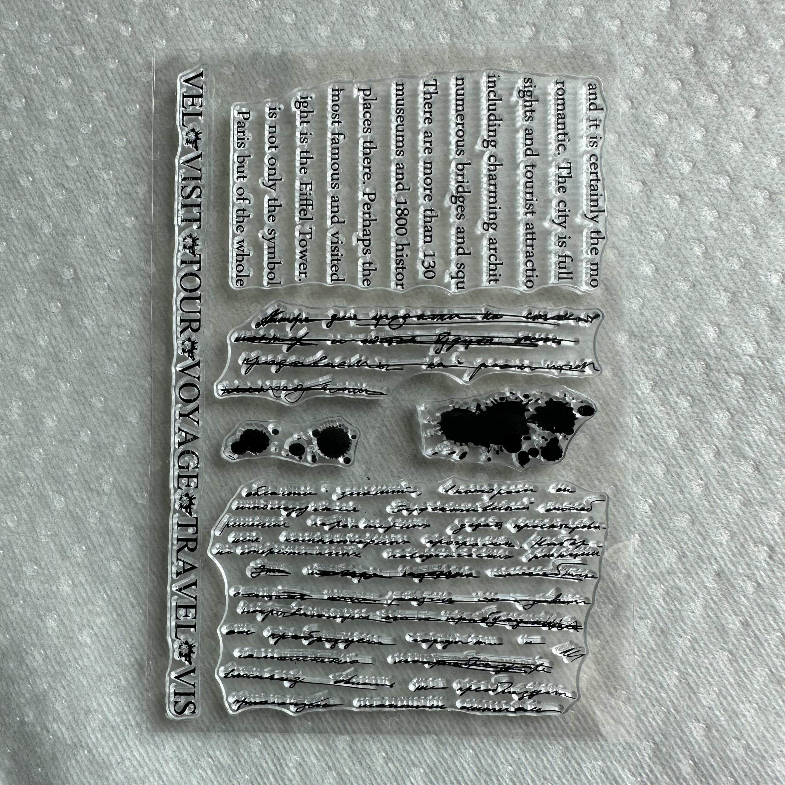 Transparent Silicone Stamp For Hand Account Background Series