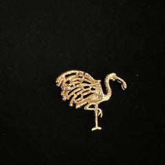 Sparkling Flamingo Rhinestone Brooch for Men
