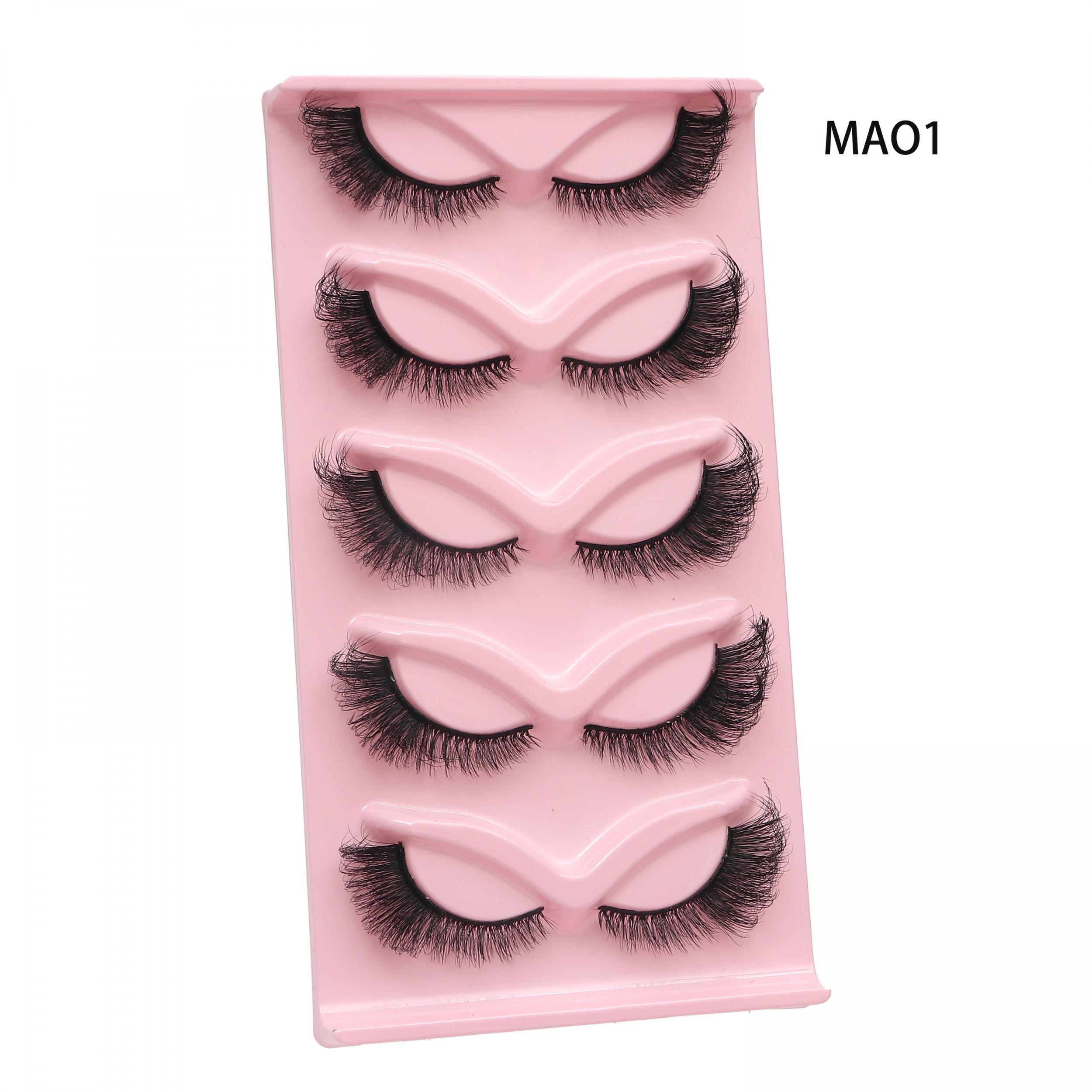Fluffy 3D Wispy Strips Lashes False Eyelashes Natural Look