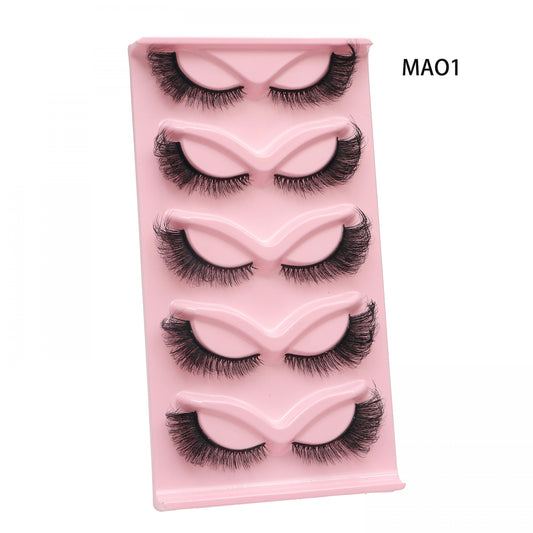 Fluffy 3D Wispy Strips Lashes False Eyelashes Natural Look