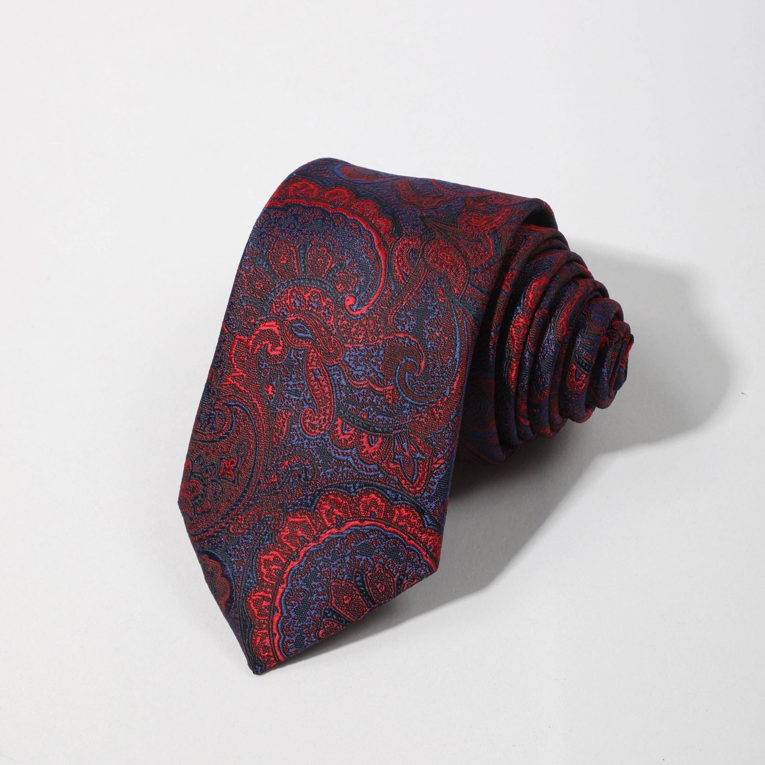 Men's Floral Jacquard Necktie Business Wedding Party Necktie