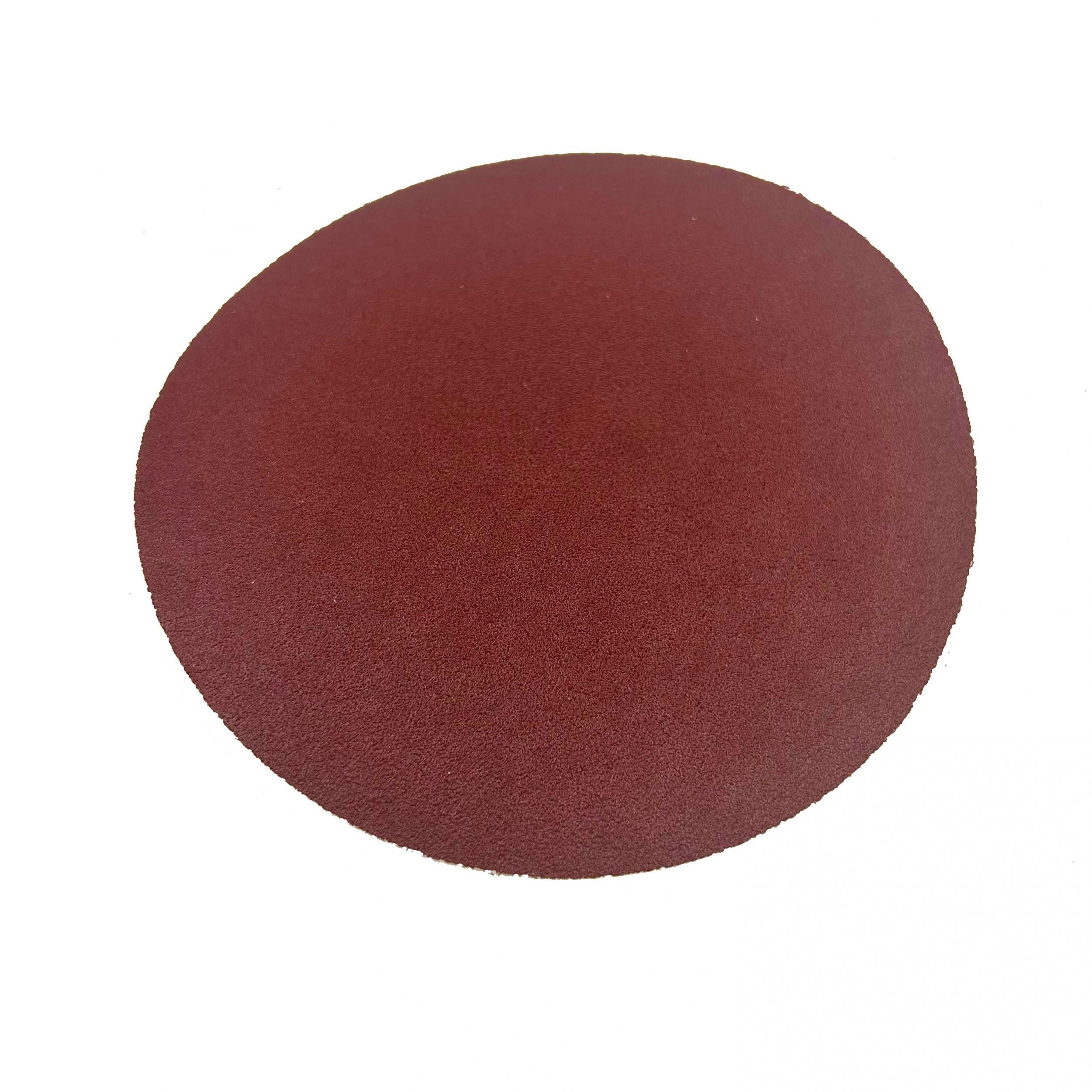 12.7cm Flocking Sandpaper P80-P600 Sanding Disc Red Polishing Sheet