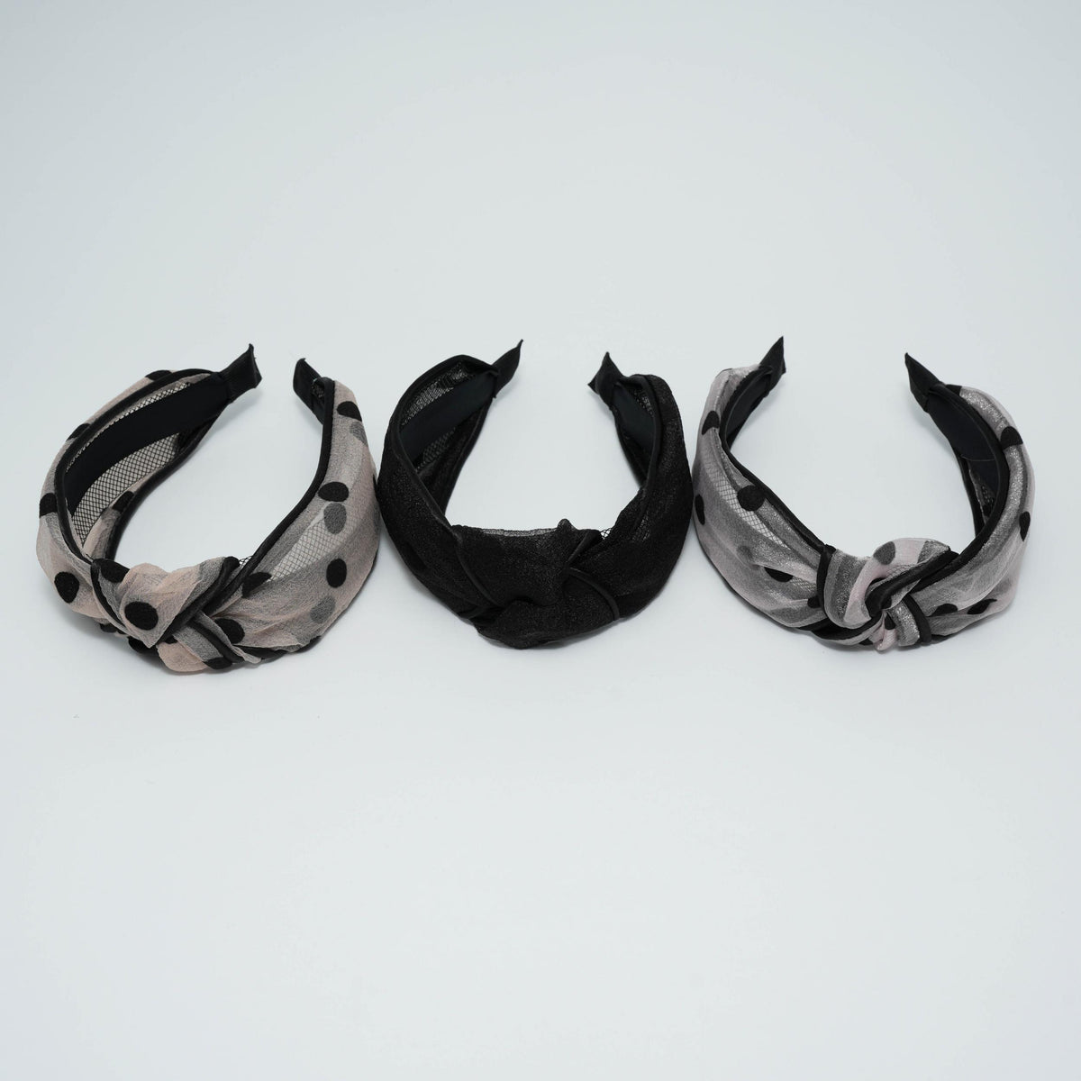 Polka Dot Knot Headband Wide Hairband for Girls