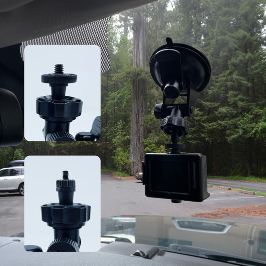1 6 4mm & 1 4 6mm 360 Ball Rotatable Adapters Suction Cup Mount