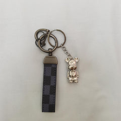 Metal Violence Bear Key Chain for Men, Car Key Backpack Pendant Gift