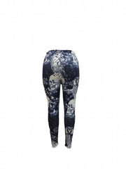  Goth Leggings Women's Plus Skull & Owl Print Leggings