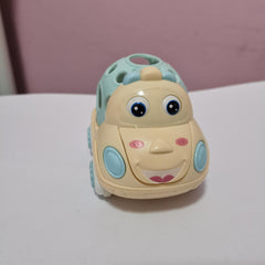 Soft Rubber Push And Go Vehicles Baby Car Toy