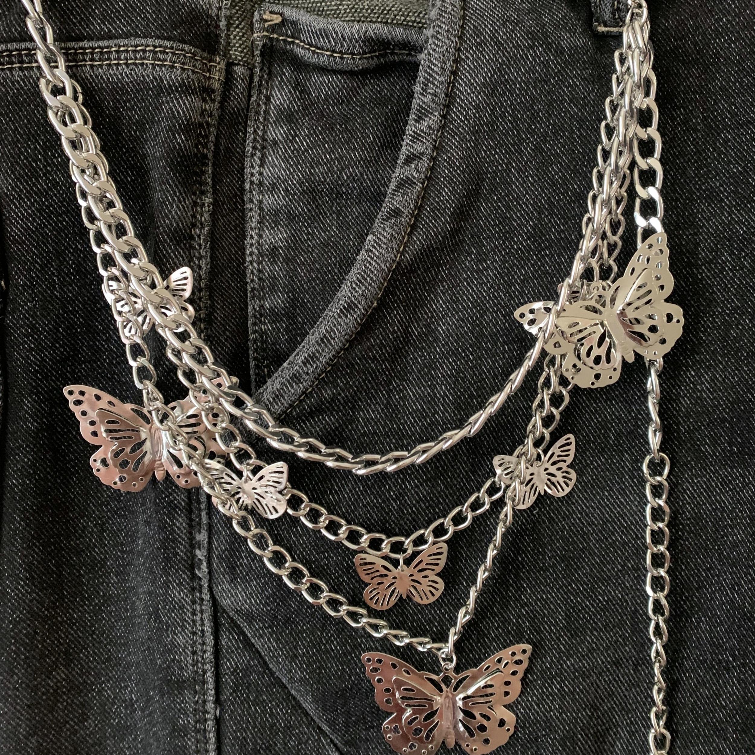 Butterfly Charm Tassel Chain for Pants Decoration
