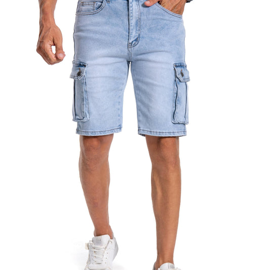 Men's Distressed Denim Shorts Street Style Casual Summer Wear