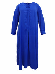  Solid Long Sleeve Maxi Dress