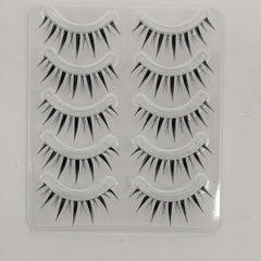 Short Wispy Natural False Eyelashes Reusable Cat Eye Lashes