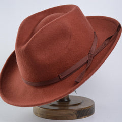 Jazz Hat Felt Bowler Hat Butterfly Belt Accessories