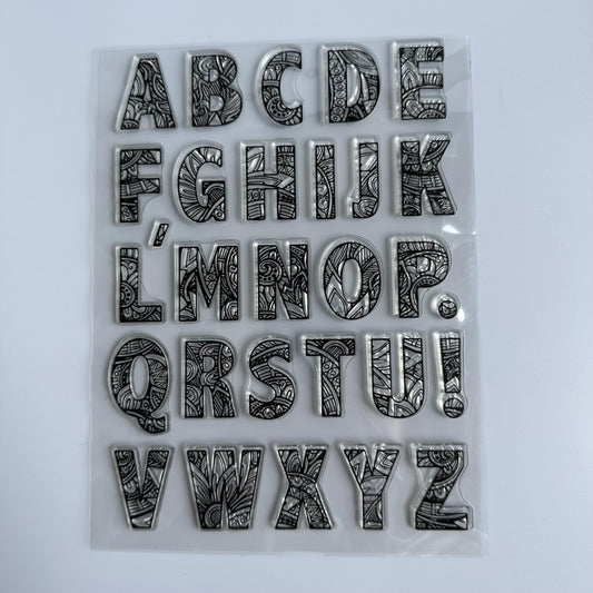 Vintage Decorative Pattern Letter Seal Transparent Seal Stamp