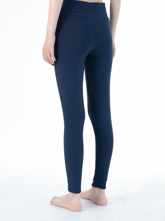 Plush Lined Shaping Pants Tummy Control Elastic Slimmer Thermal