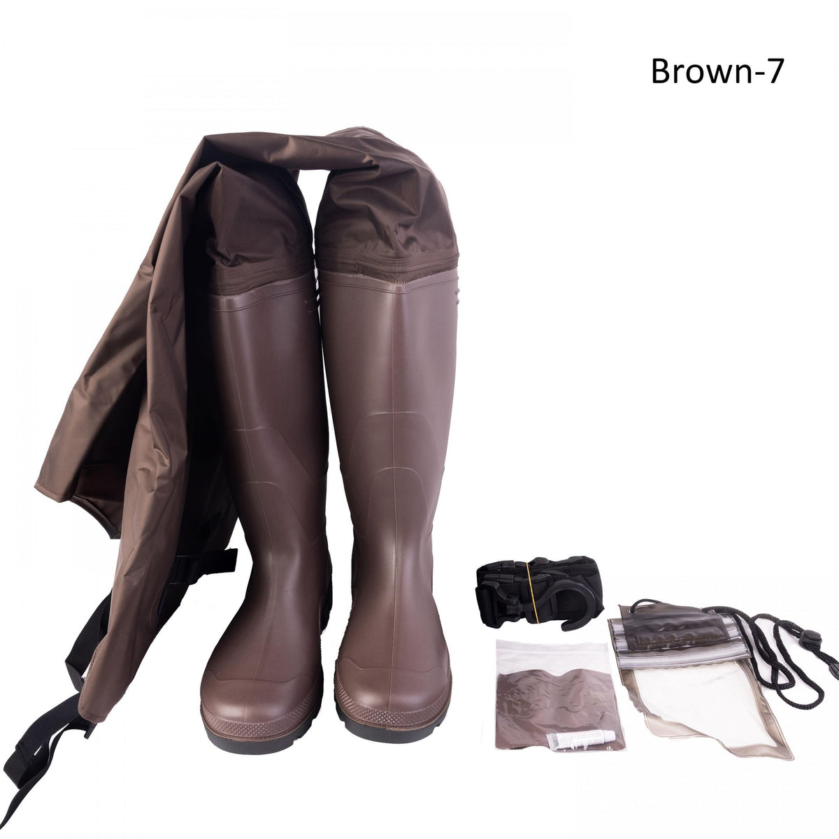 Waterproof Hip Waders Outdoor Fishing Pants Brown