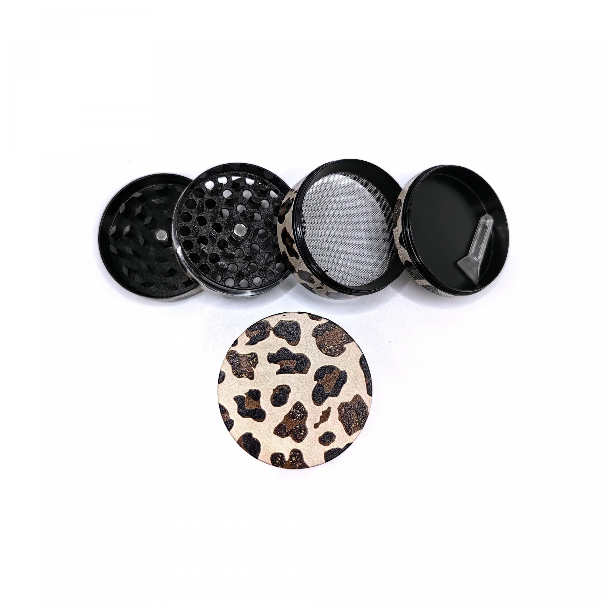 Cow Print Spice Grinder Metal Kitchen Gadget