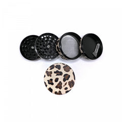 Cow Print Spice Grinder Metal Kitchen Gadget