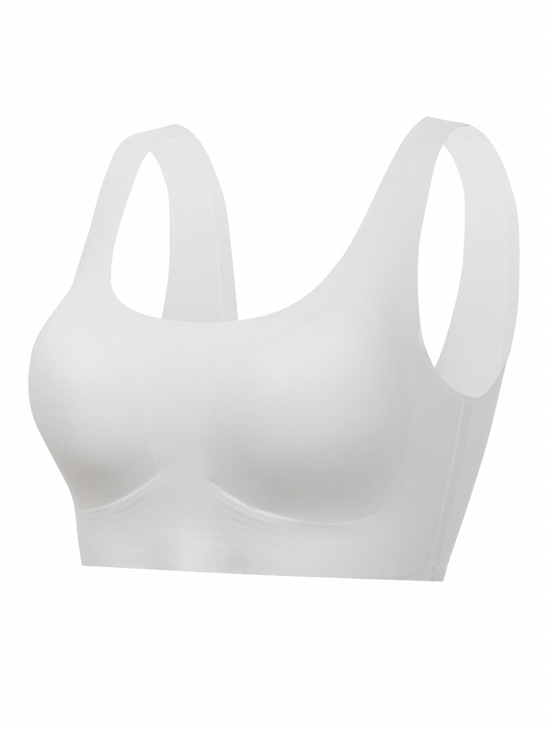 4pcs Seamless Solid Sports Bras for Women