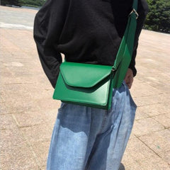 Red Happy Tofu Shoulder Bag Mini Square Chain Small Bag