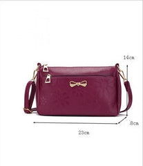 Women's PU Leather Messenger Bag Handbag Purse Shoulder Shopper