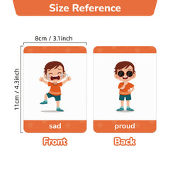 Emotion & Behavior Flashcards Set for English Vo