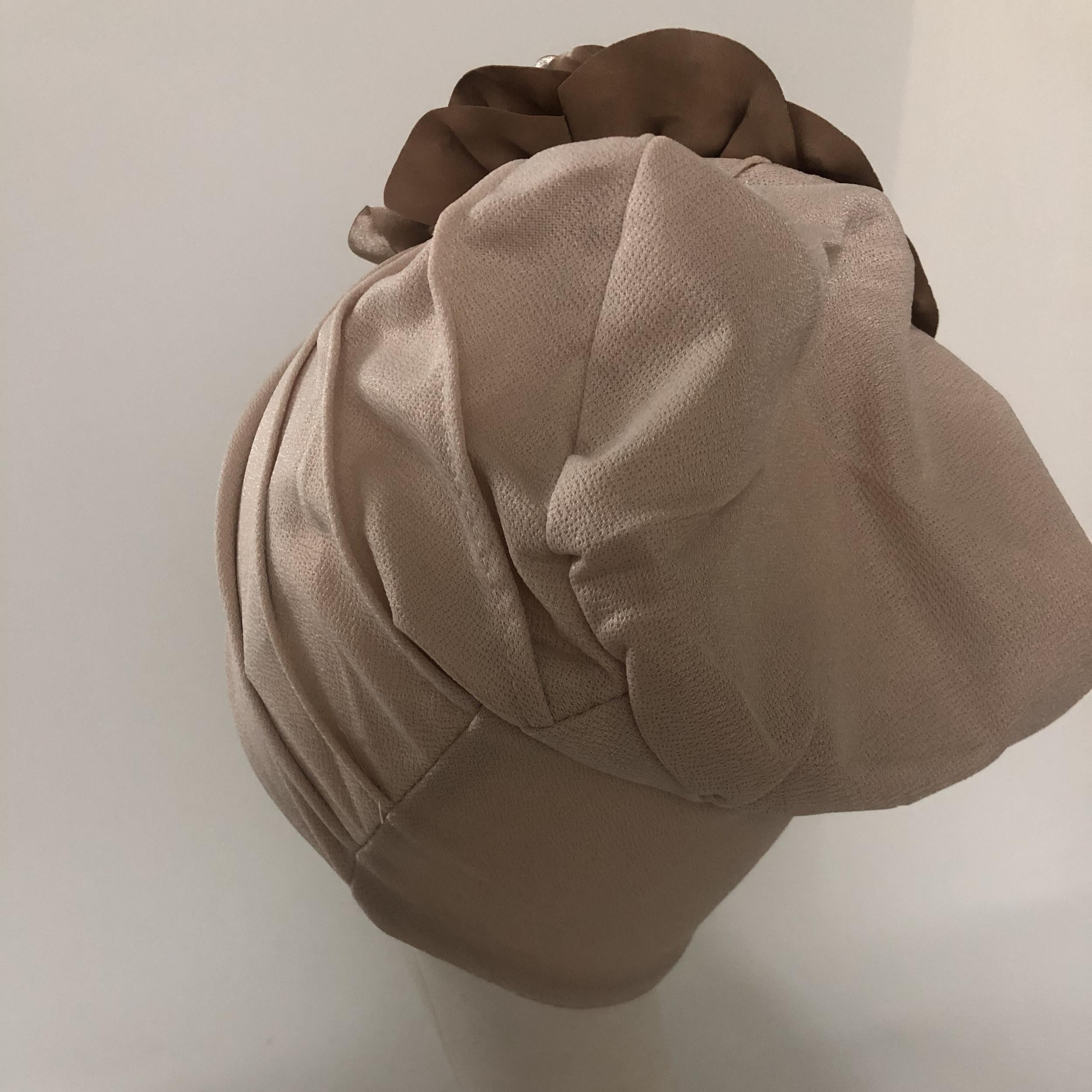 Rivet Decor Flower Turban Cap Head Wrap Lightweight Head Wrap Chemo Hats