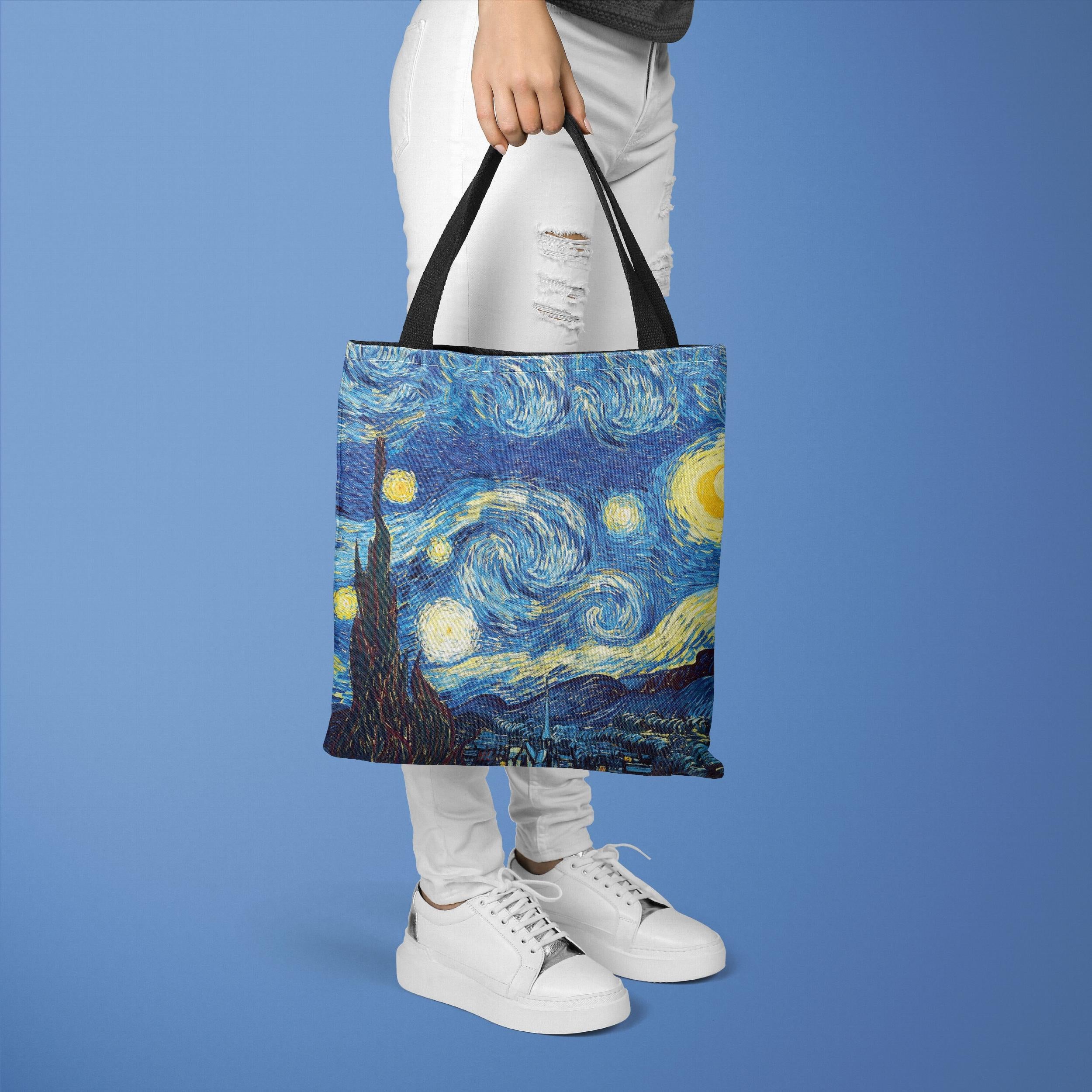 Van Gogh Inspired Sunflower Canvas Bag Painting